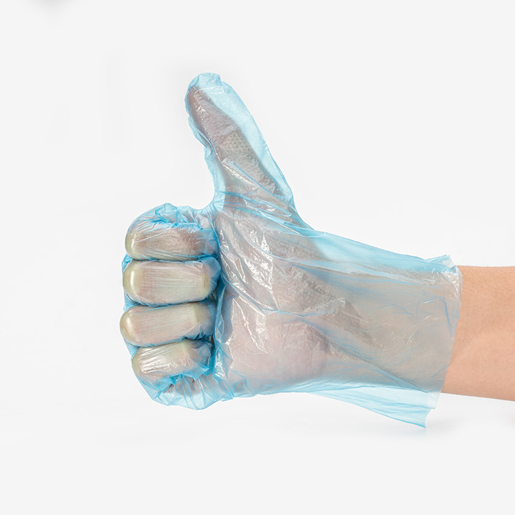 Blue Biodegradable Hdpe Gloves For Beauty Salon